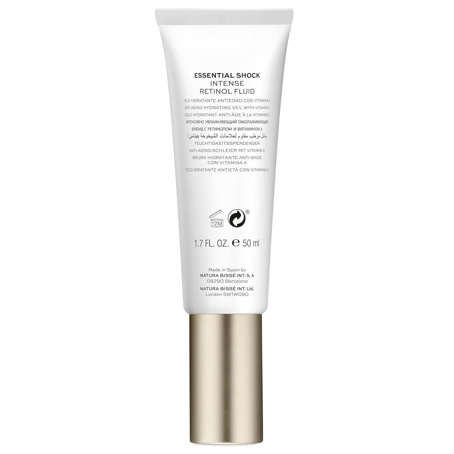 Essential Shock Intense Retinol Fluid | Anti-Aging Hydrating Fluid | Firms, Smooths & Rejuvenates | for All Skin Types, 1.7 Oz