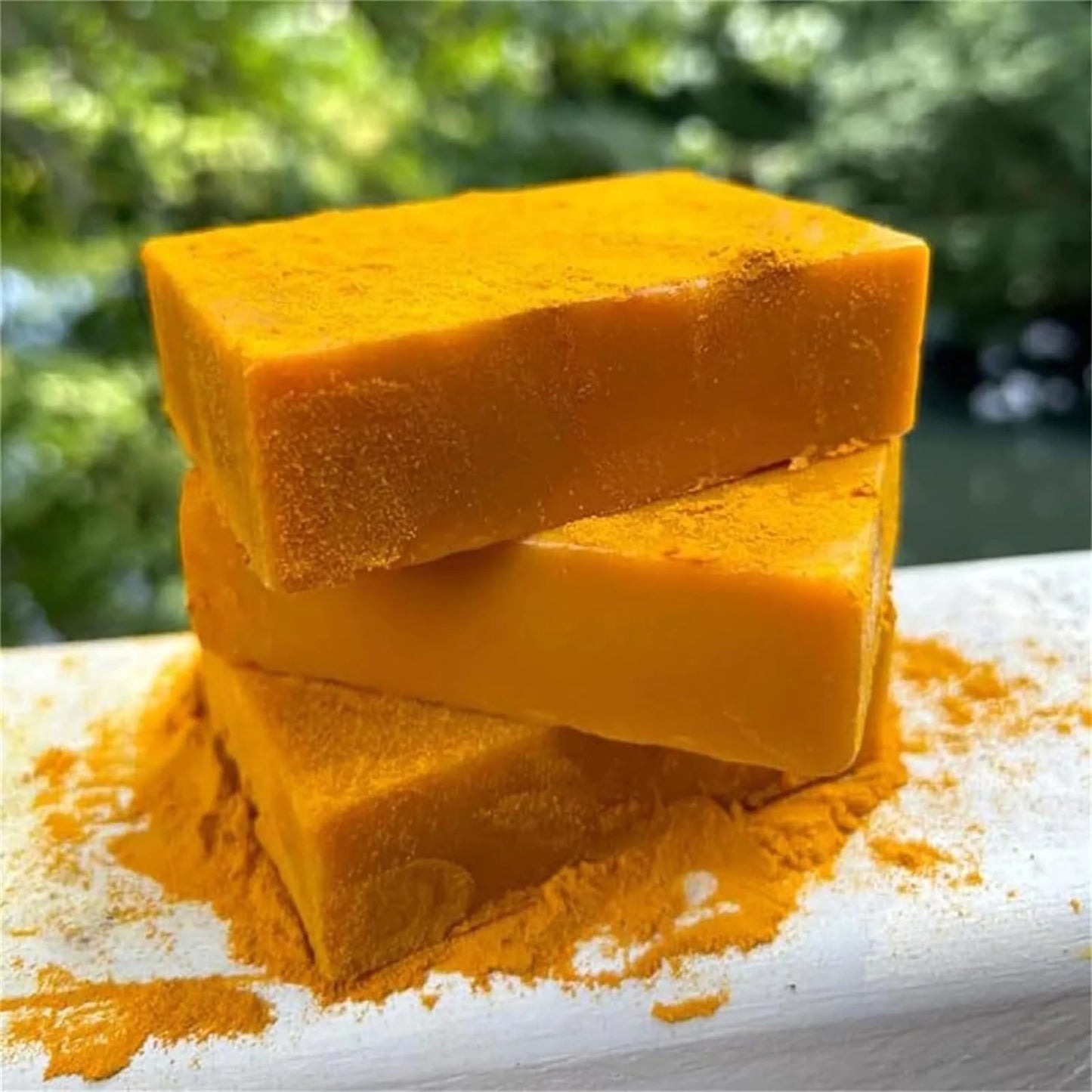 Lemon Turmeric Soap Tablets, Lemon Turmeric Kojic Acid Soap for Dark Spots, Facial and Body Shower Soap, Deep Cleansing Turmeric Soap for Dark Spots & Acne