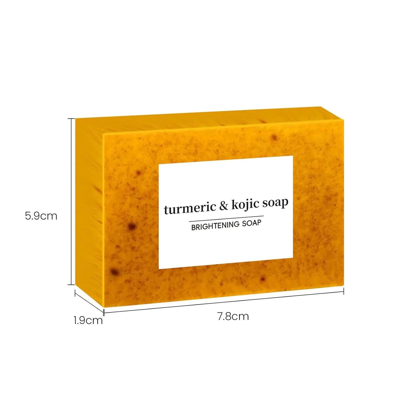 Lemon Turmeric Soap Tablets, Lemon Turmeric Kojic Acid Soap for Dark Spots, Facial and Body Shower Soap, Deep Cleansing Turmeric Soap for Dark Spots & Acne