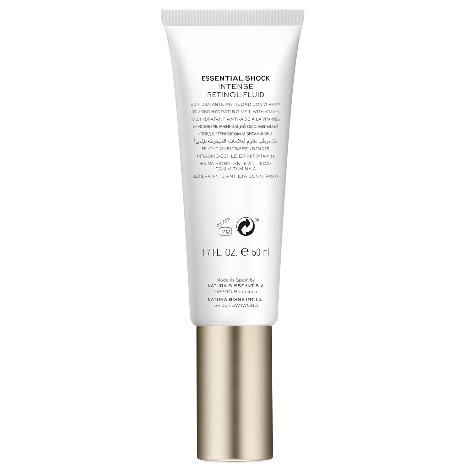 Essential Shock Intense Retinol Fluid | Anti-Aging Hydrating Fluid | Firms, Smooths & Rejuvenates | for All Skin Types, 1.7 Oz