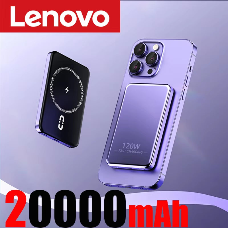 Magnetic Power Bank 50000Mah 120W Wireless Fast Charger for Iphone Samsung Xiaomi Portable Battery Powerbank