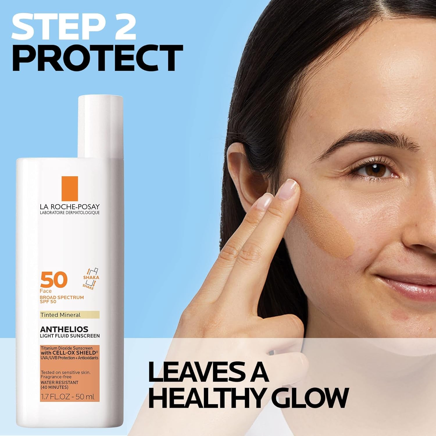 La Roche-Posay Anthelios Tinted Sunscreen SPF 40+ | Broad Spectrum SPF + Antioxidants | Titanium Dioxide & Zinc Oxide Sunscreen | 4 Flexible Shades with No White Cast | Oil Free & Oxybenzone Free