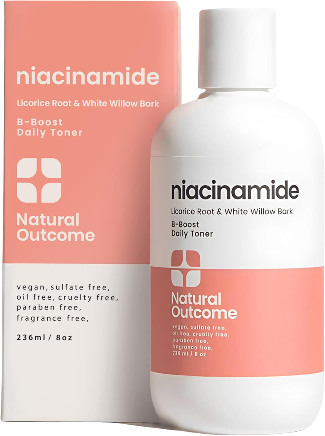 Niacinamide Toner for Face | Radiance Boosting Toner - with Salicylic Acid & Aloe Vera | Advance Toning Solution Rejuvenates Skin & Minimizes Pore Appearance | Fragrance Free | 8 Oz