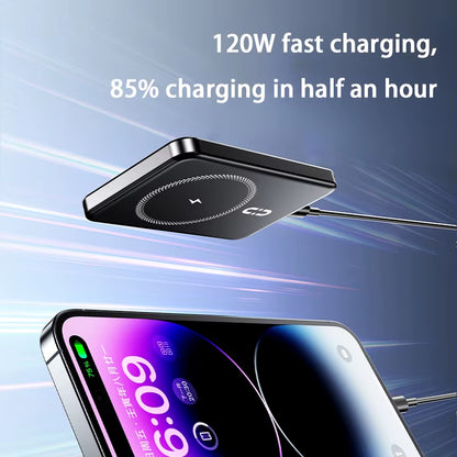 Magnetic Power Bank 50000Mah 120W Wireless Fast Charger for Iphone Samsung Xiaomi Portable Battery Powerbank