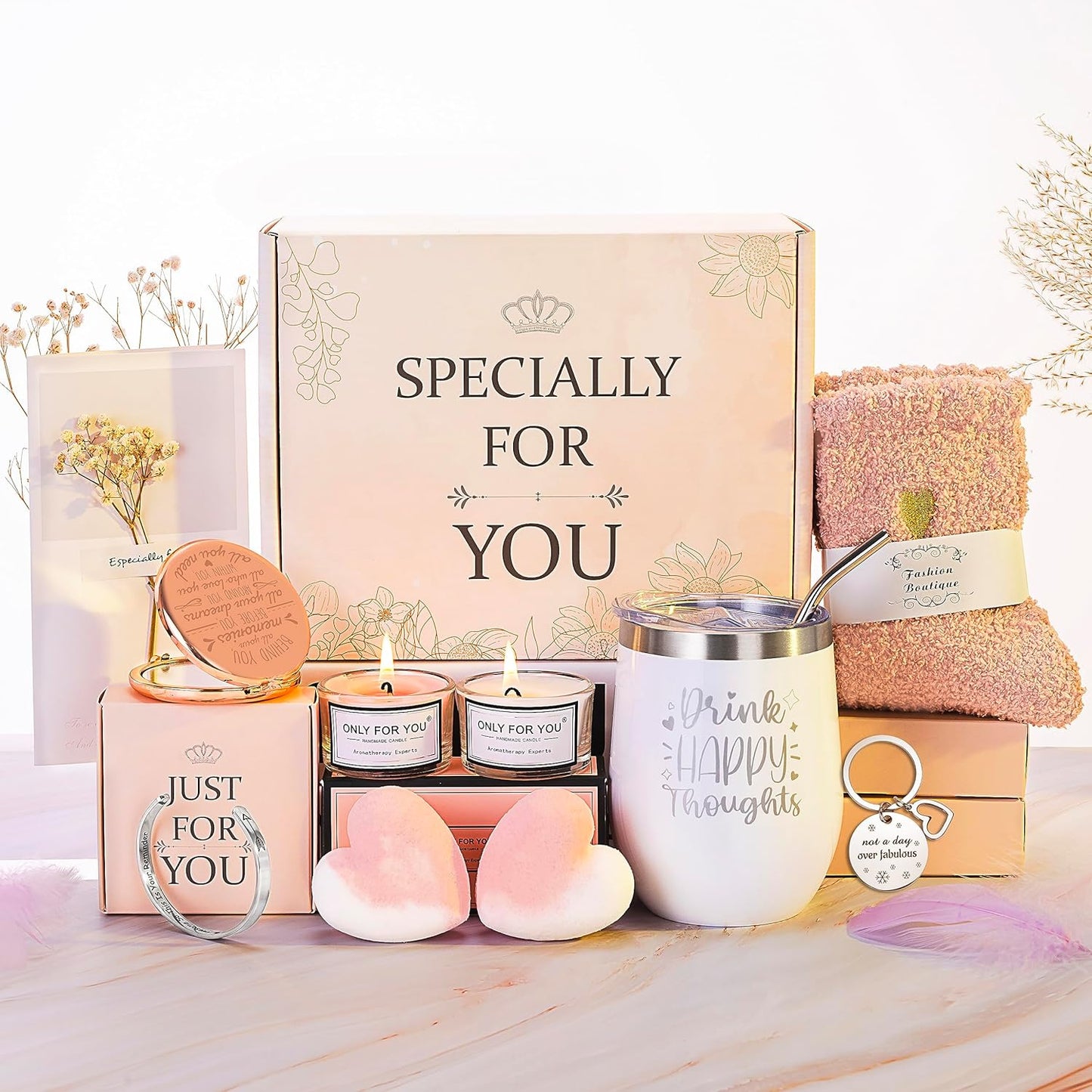 Birthday Gifts for Women – Luxurious Gift Basket Self Care Gifts for Women – Premium SPA Gifts for Women for Sister, Best Friend, Birthday Gifts for Mom, Thank You Gifts