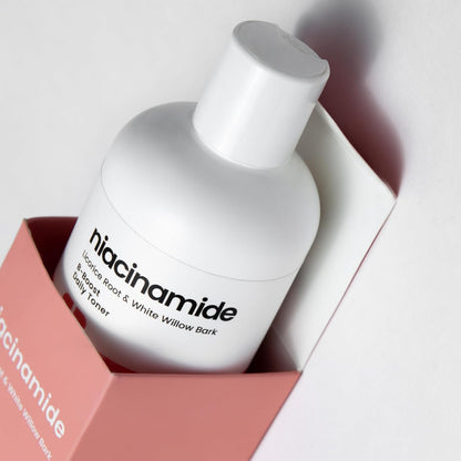 Niacinamide Toner for Face | Radiance Boosting Toner - with Salicylic Acid & Aloe Vera | Advance Toning Solution Rejuvenates Skin & Minimizes Pore Appearance | Fragrance Free | 8 Oz