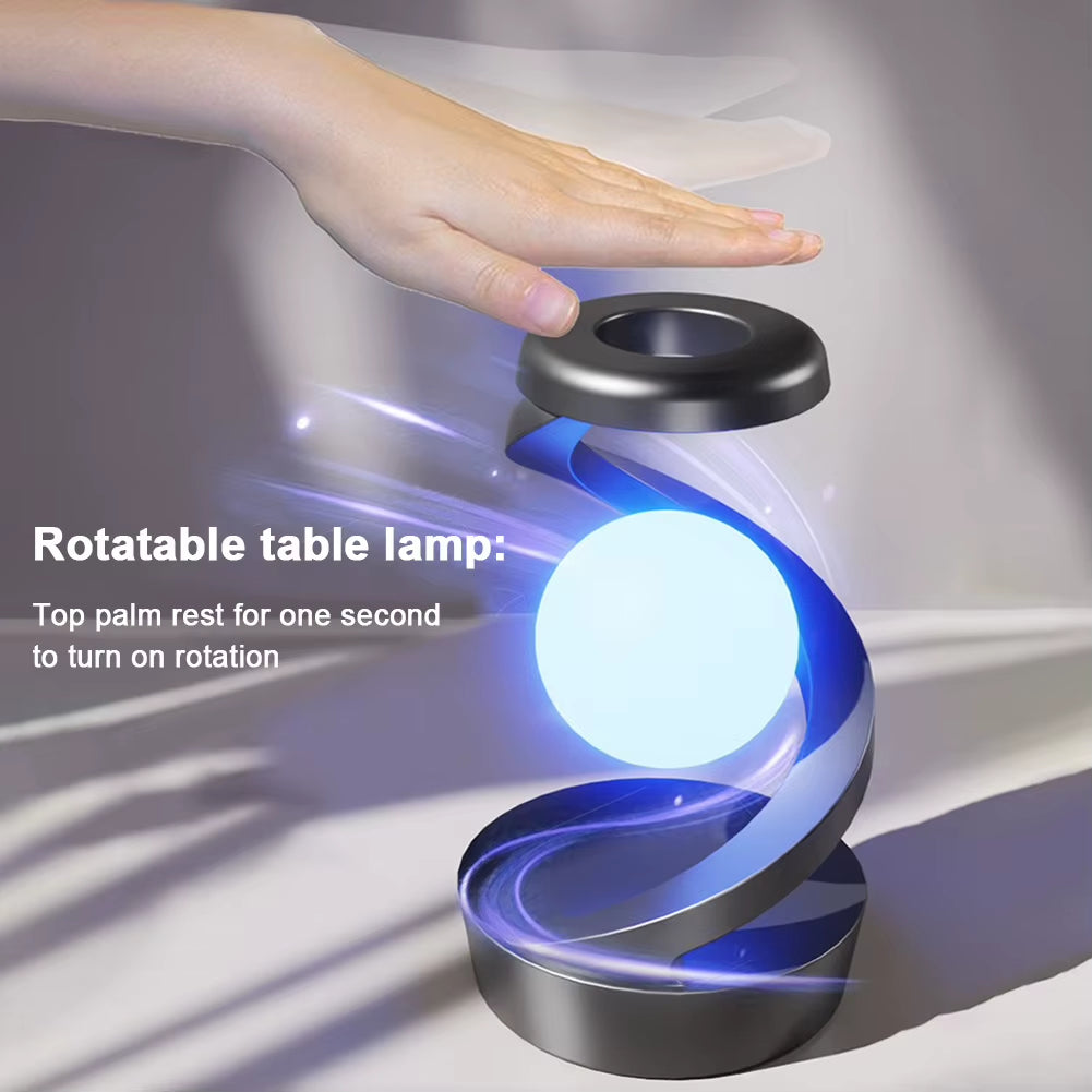 Multifunction Wireless Charger 3D Levitating Ball Lamp RGB Floating LED Night Light Fast Charging Station for Iphone Samsung