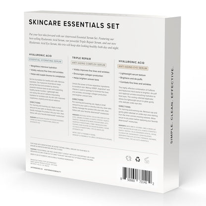 Skincare Essentials Gift Set - with Hyaluronic Acid Serum, Triple Repair Serum, and Hyaluronic Acid under Eye Serum - Skin Care Set, Christmas Gift, Gifts for Women